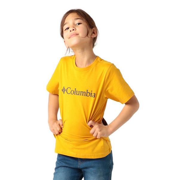 Columbia CSC Basic Logo Shirts Boys Yellow USA (US955985)